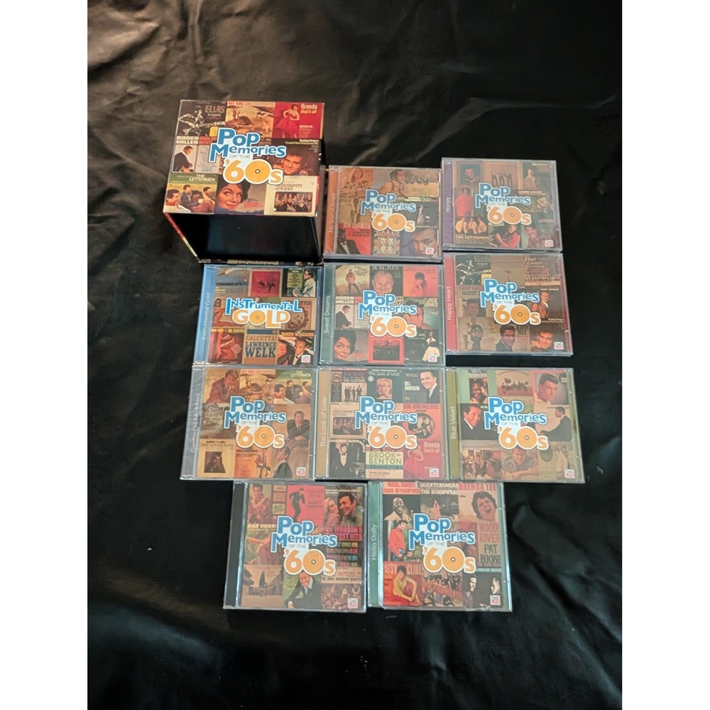 Time Life Pop Memories of the 60s 10 Volume CD Box Set Collection Mixed Artists